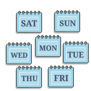 words saying days of the week